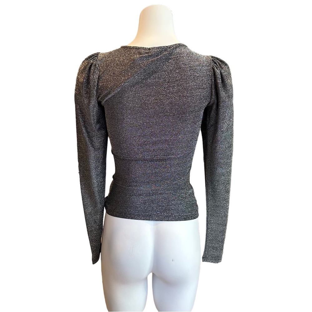 NWT n:philanthropy Delia Top Lurex Sparkle XS - Picture 4 of 8